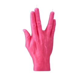 Κερί Χειρονομίας Live Long And Prosper 365gr 22x13x5cm Pink Candle Hand Παραφίνη