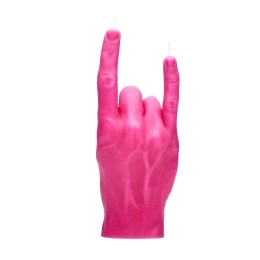Κερί Χειρονομίας You Rock 310gr 20x8x7,5cm Pink Candle Hand Παραφίνη