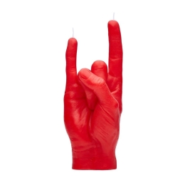 Κερί Χειρονομίας You Rock 310gr 20x8x7,5cm Red Candle Hand Παραφίνη