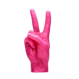 Κερί Χειρονομίας Peace 360gr 20x7x8cm Pink Candle Hand Παραφίνη
