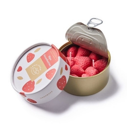 Αρωματικό Φυτικό Κερί Γκουρμέ Σε Κονσέρβα Ripe Strawberries Candle Hand Φυτικό Κερί