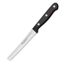 Μαχαίρι Γενικής Χρήσης Πριονωτό Gourmet 1035048012 12cm Black Wusthof Ανοξείδωτο Ατσάλι