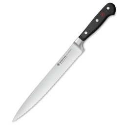 Μαχαίρι Φιλεταρίσματος Πριονωτό Classic 1040100923 23cm Black Wusthof Ανοξείδωτο Ατσάλι