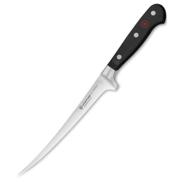 Μαχαίρι Φιλεταρίσματος Ψαριού Flexible Classic 1040103818 18cm Black Wusthof Ανοξείδωτο Ατσάλι