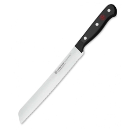 Μαχαίρι Ψωμιού Gourmet 1035045720 20cm Black Wusthof Ανοξείδωτο Ατσάλι