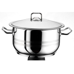 Κατσαρόλα Arian 20X10Cm ISF00100120 - 3Lt 430 Inox Isfa Metal 20cm Ανοξείδωτο Ατσάλι