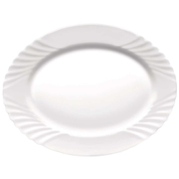 Πιατέλα Οβάλ Οπαλίνα Ebro BR03130036 36cm White Bormioli Rocco Οπαλίνα