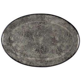 Πιατέλα Πορσελάνινη Οβάλ PR18274626 31cm Grey Oriana Ferelli® Πορσελάνη