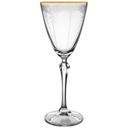 Ποτήρι Κολωνάτο Κρασιού Elisabeth CLX08890022 250ml Clear Από Κρύσταλλο Βοημίας Κρύσταλλο