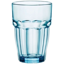 Ποτήρι Σωλήνα Rock Bar Tempered BR00126601 370ml Blue Bormioli Rocco Γυαλί
