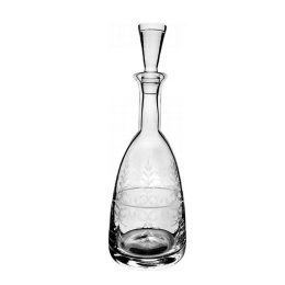 Καράφα Με Πώμα Q9410/Silver-31B02 CLX310209410 1000ml Κρυστάλλινη Clear Βοημίας Κρύσταλλο