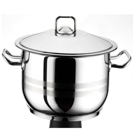 Κατσαρόλα Arian 430 ISF00100122 4lt 22x12cm Inox Isfa Metal 22cm Ανοξείδωτο Ατσάλι