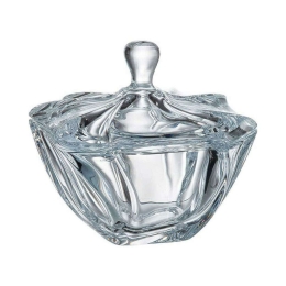 Φοντανιέρα Με Καπάκι Neptune CTB02200303 19cm Κρυστάλλινη Clear Βοημίας Κρύσταλλο