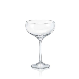 Ποτήρι Κολωνάτο Coupe Pralines (Σετ 4Τμχ) CLX40919180 180ml Κρυστάλλινο Clear Βοημίας Κρύσταλλο
