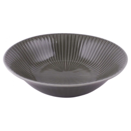 Σαλατιέρα Πορσελάνινη PW5 PR00410523 23cm Grey Oriana Ferelli® Large Πορσελάνη