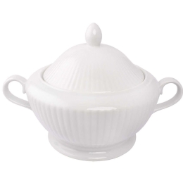 Σουπιέρα Πορσελάνινη Με Καπάκι PR01400500 3lt White Oriana Ferelli® Πορσελάνη