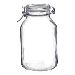 Βάζο Αποθήκευσης Fido BR00600725 3000ml Clear Bormioli Rocco Γυαλί
