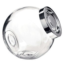 Βάζο Αποθήκευσης Pandora BR02916100 2,2lt Clear-Silver Bormioli Rocco Γυαλί