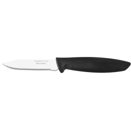 Μαχαίρι Γενικής Χρήσης Plenus TR23433003 8cm Από Ανοξείδωτο Ατσάλι Silver-Black Tramontina Ανοξείδωτο Ατσάλι
