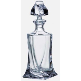 Καράφα Λικέρ Quadro CTB00302400 500ml Κρυστάλλινη Clear Βοημίας Κρύσταλλο