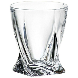 Ποτήρι Ουίσκι Quadro CTB00302126 340ml Κρυστάλλινο Clear Βοημίας Κρύσταλλο