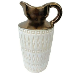 Βάζο GB01900324 24cm Ivory-Gold Oriana Ferelli® Κεραμικό
