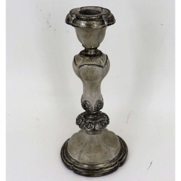 Κηροπήγιο XL68362116 20,2cm Silver Oriana Ferelli® Πολυρεσίνη