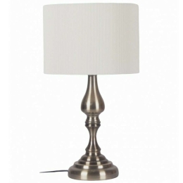 Φωτιστικό Επιτραπέζιο LK20632000 46cm 1xE27 60W Silver-White Oriana Ferelli®