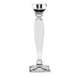 Κηροπήγιο Roxana 305 CBH06100504 30,5cm Από Κρύσταλλο Βοημίας Clear Κρύσταλλο