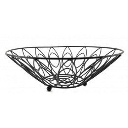 Φρουτιέρα XN00012032 Φ30x10cm Black Max Home Μέταλλο