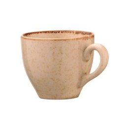 Φλυτζάνι Καφέ Με Πιατάκι (Σετ 6Τμχ) KXLM426090 90ml Beige Oriana Ferelli® Πορσελάνη