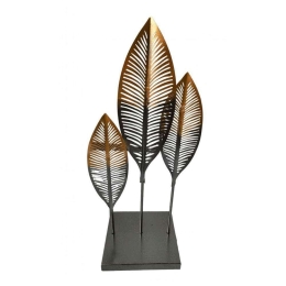 Διακοσμητικό Δαπέδου HC22201270 70cm Black-Gold Oriana Ferelli® Μέταλλο