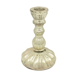 Κηροπήγιο GW00000202 14cm Gold Oriana Ferelli Γυαλί