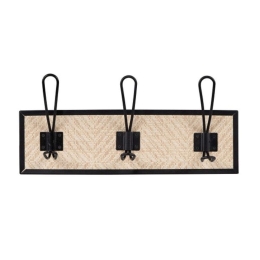Κρεμάστρα Τοίχου 3 Θέσεων DID0046176 35x15cm Beige-Black DI.MO