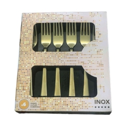 Πιρουνάκια Charme (Σετ 6Τμχ) BG00045152 Gold Bergner Ανοξείδωτο Ατσάλι