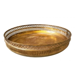 Φρουτιέρα HC22362127 Φ27x5cm Gold Oriana Ferelli® Μέταλλο