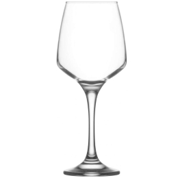 Ποτήρια Κρασιού Κολωνάτα Lal (Σετ 6Τμχ) LVLAL59240F 400ml Clear Lav Γυαλί