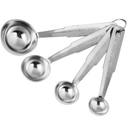 Κουτάλια Μεζούρες (Σετ 4Τμχ) UR30213000 Inox Max Home Ανοξείδωτο Ατσάλι