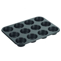 Φόρμα Muffins 12 Θέσεων Select AF00800023 38x26x3cm Black Max Home Αλουμίνιο