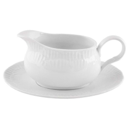 Σαλτσιέρα Σε Βάση PR01500200 21cm White Oriana Ferelli® Πορσελάνη