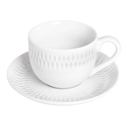 Φλυτζάνια Καφέ Diamante (Σετ 6Τμχ) PRPW430012 100ml White Oriana Ferelli® Πορσελάνη