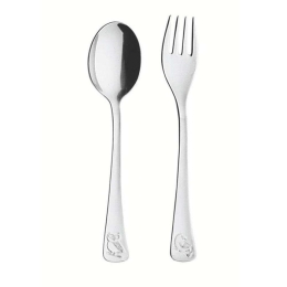 Κουταλοπίρουνα Παιδικά Baby Friends (Σετ 2Τμχ) TR66970030 Inox Tramontina 2 τμχ Μέταλλο