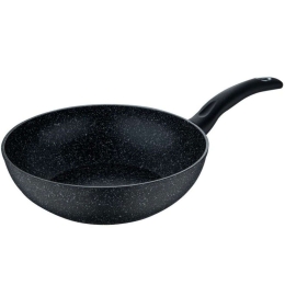 Τηγάνι Wok Αντικολλητικό Black Orion BG0OR34774 Φ28x7,2cm Black Bergner 28cm Αλουμίνιο