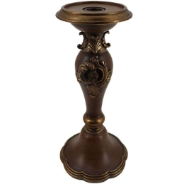 Κηροπήγιο XL23042013 26,2cm Brown Oriana Ferelli® Πολυρεσίνη