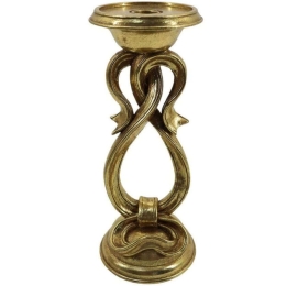 Κηροπήγιο XL23117013 27cm Gold Oriana Ferelli® Πολυρεσίνη