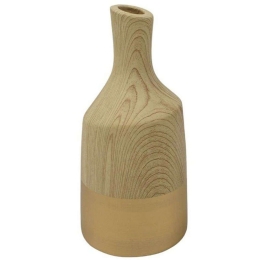 Βάζο LJT269425G 25,5cm Gold-Natural Oriana Ferelli® Κεραμικό