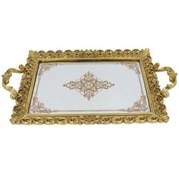 Δίσκος Σερβιρίσματος XL21037116 45,3x25,6cm Gold Oriana Ferelli® Πολυρεσίνη