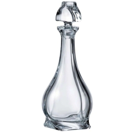 Καράφα Κρασιού Quadro CTB00302600 850ml Clear Από Κρύσταλλο Βοημίας Κρύσταλλο