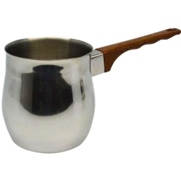 Μπρίκι 782390 Inox 180ml Με Καφέ Λαβή Ankor Ανοξείδωτο Ατσάλι