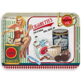 Δίσκος Μελαμίνης Lucky Cigaretts 808014 30x21,5x2cm Multi Ankor Μελαμίνη